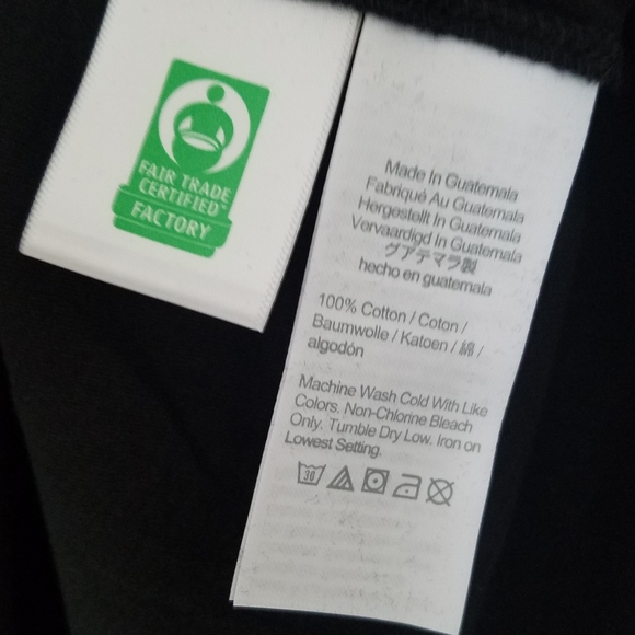 NWT J Crew 100% Cotton Long Sleeve Turtleneck Black Size Large - Picture 3 of 4